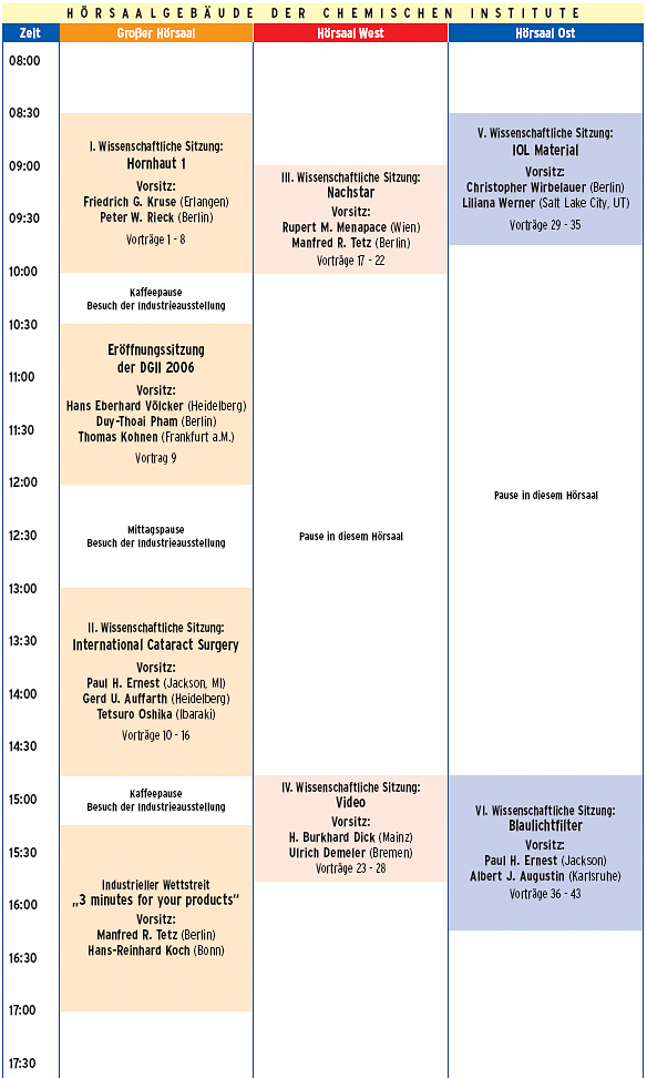 Programm Freitag 3.3.3006
