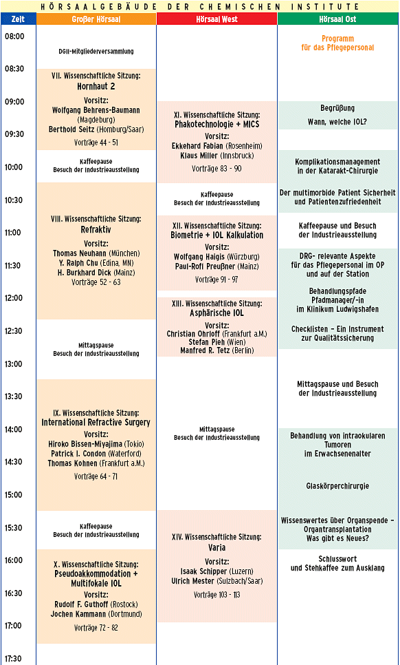 Programm Samstag 4.3.3006