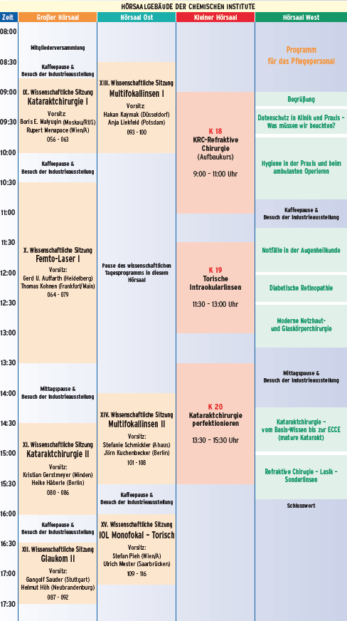 Programm Sa, 13.4.2013