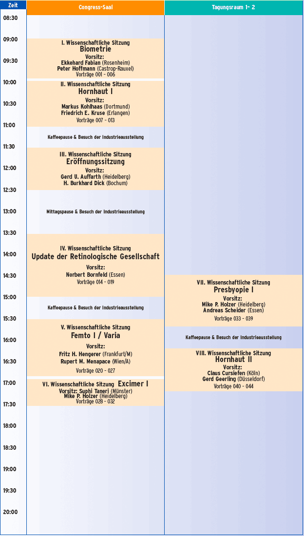 Programm Fr, 7.3.2014