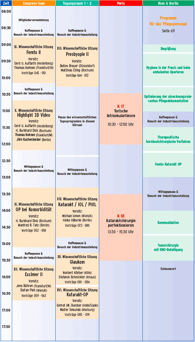 Programm Sa, 8.3.2014